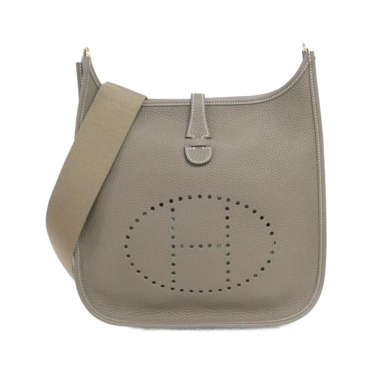 HERMES Evelyne 056277CC Shoulder Clemence Etoupe