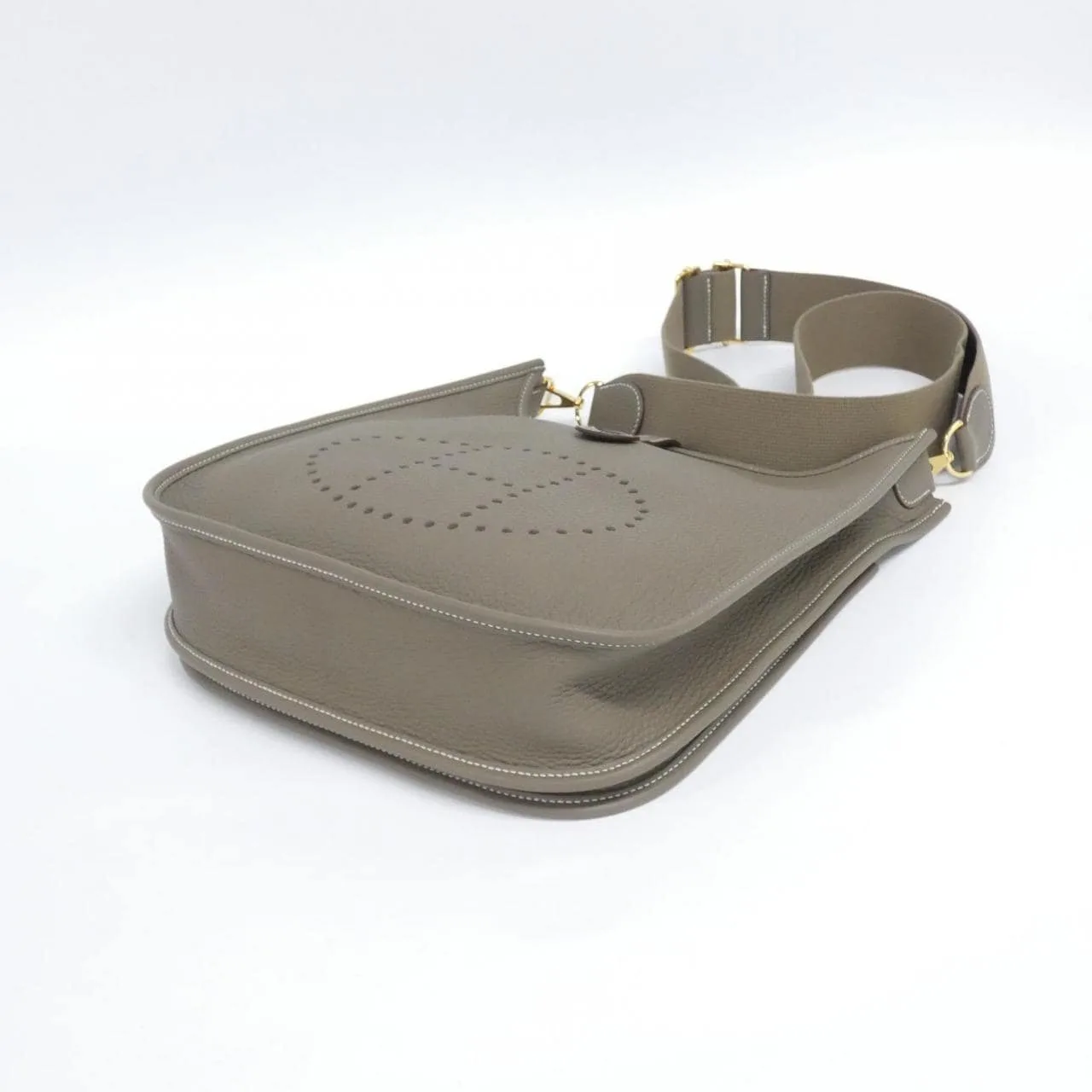 HERMES Evelyne 056277CC Shoulder Clemence Etoupe Clemence Leather New - Thumbnail 3