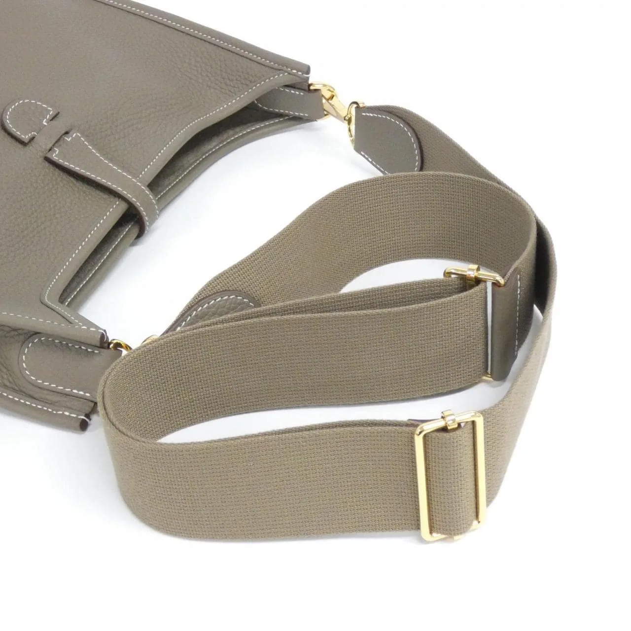 HERMES Evelyne 056277CC Shoulder Clemence Etoupe Clemence Leather New - Thumbnail 4