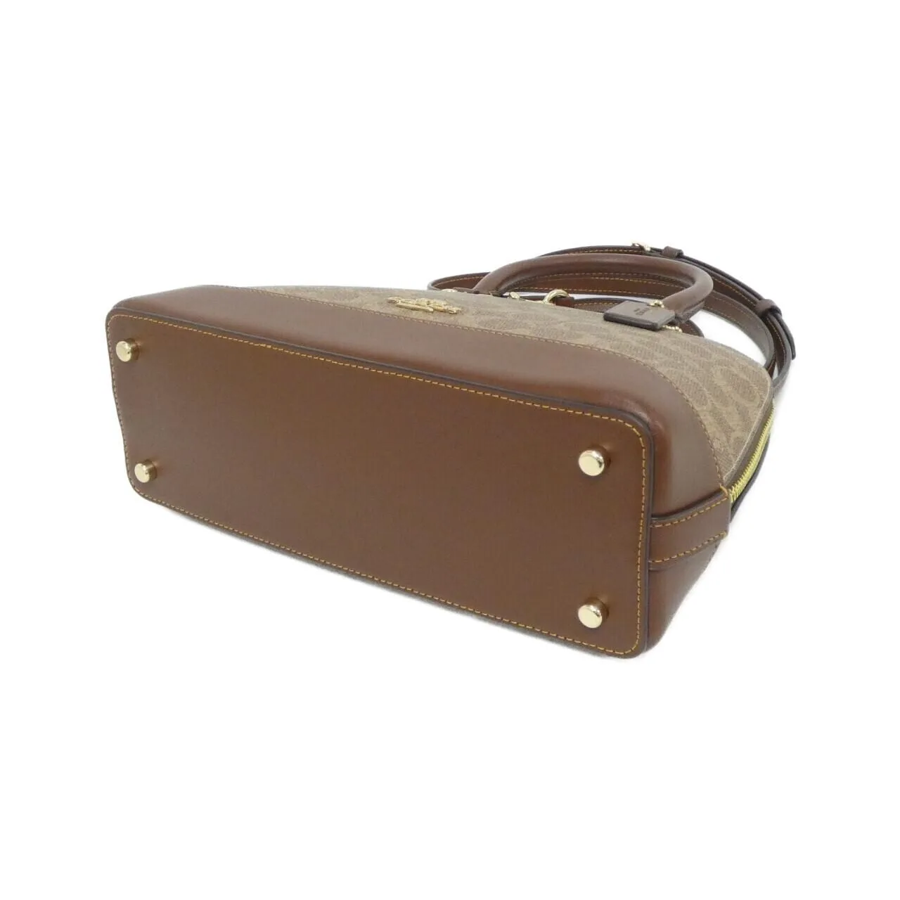 COACH CCQ26 Handbag Canvas Black Canvas New - Thumbnail 3