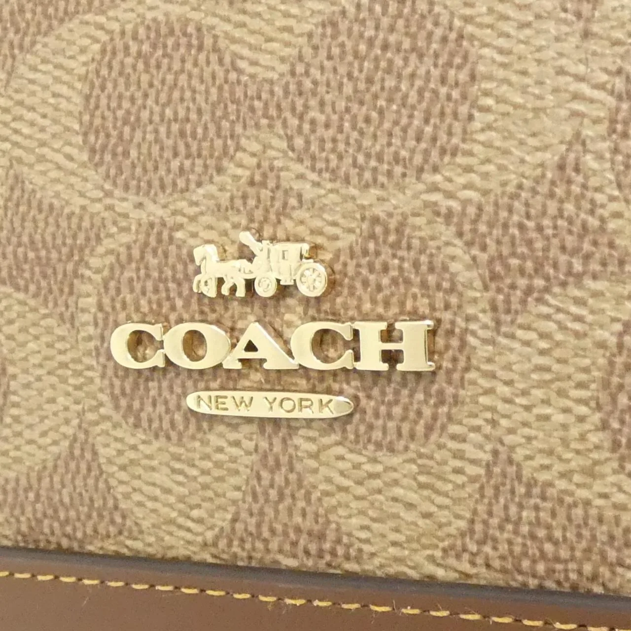 COACH CCQ26 Handbag Canvas Black Canvas New - Thumbnail 4