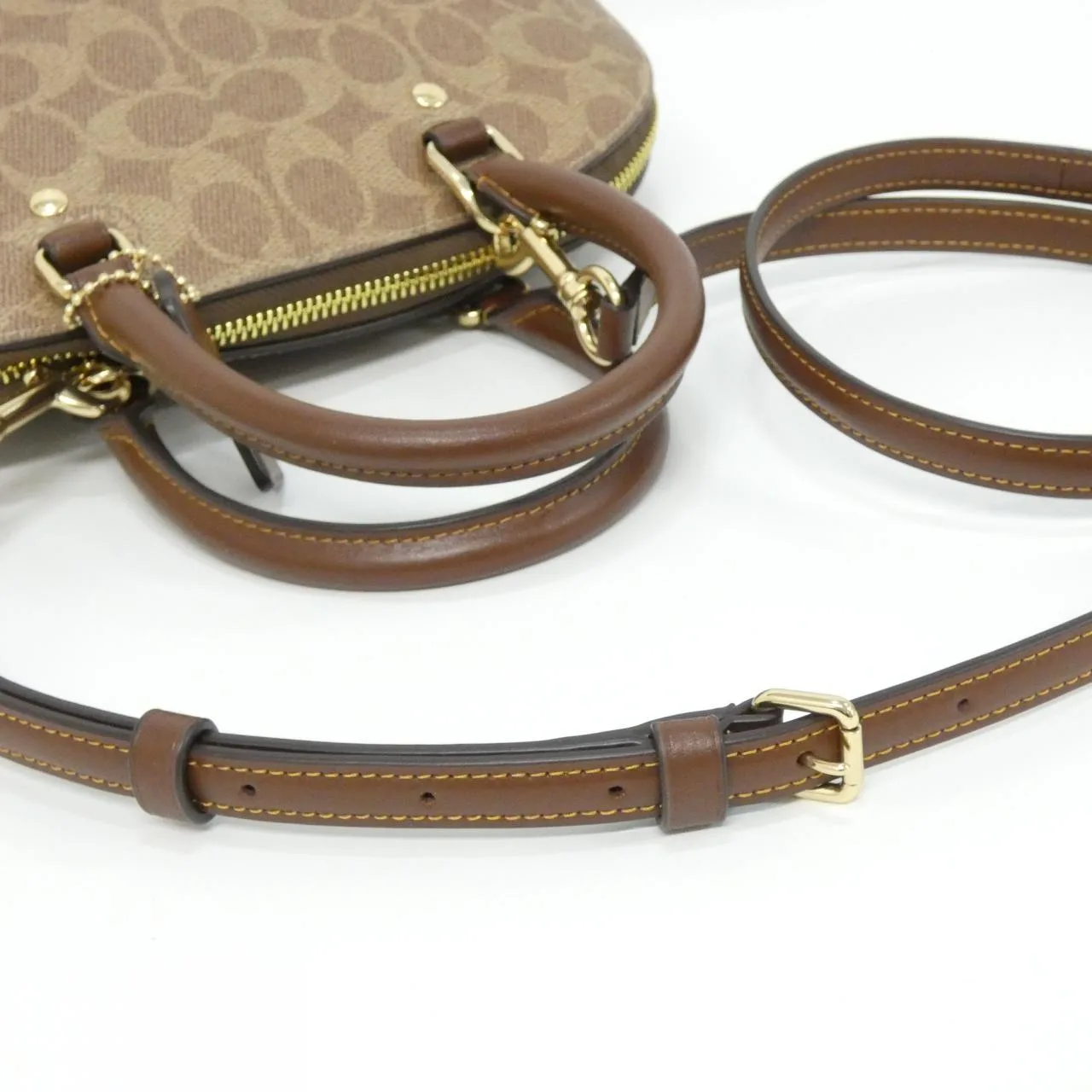 COACH CCQ26 Handbag Canvas Black Canvas New - Thumbnail 5