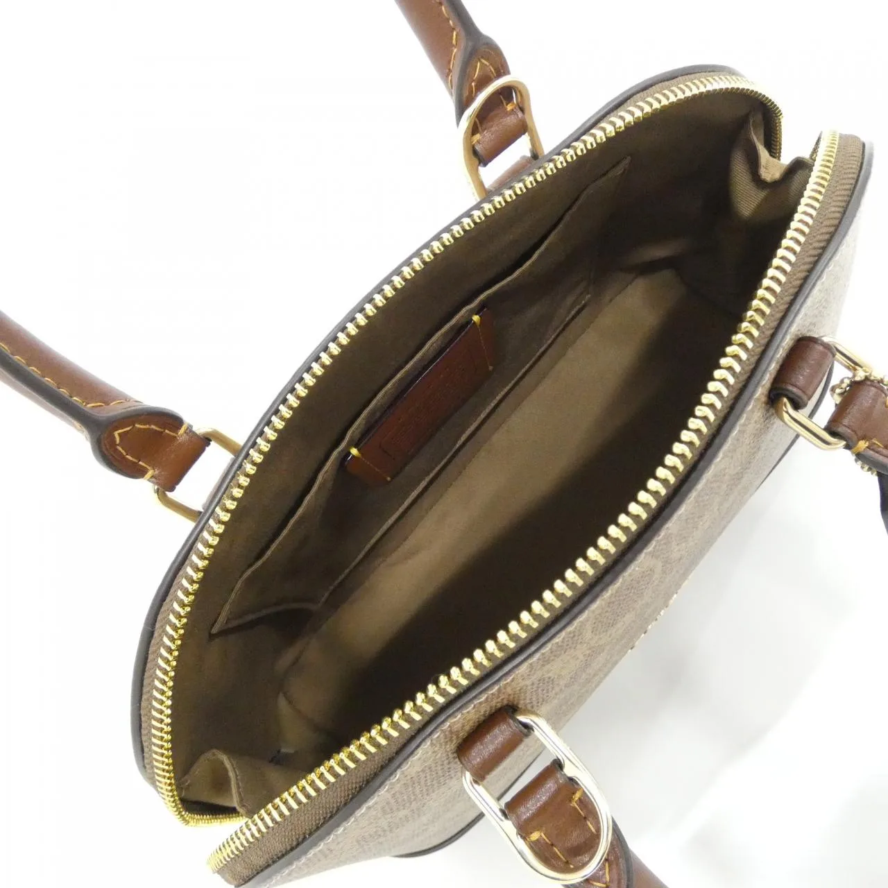 COACH CCQ26 Handbag Canvas Black Canvas New - Thumbnail 6