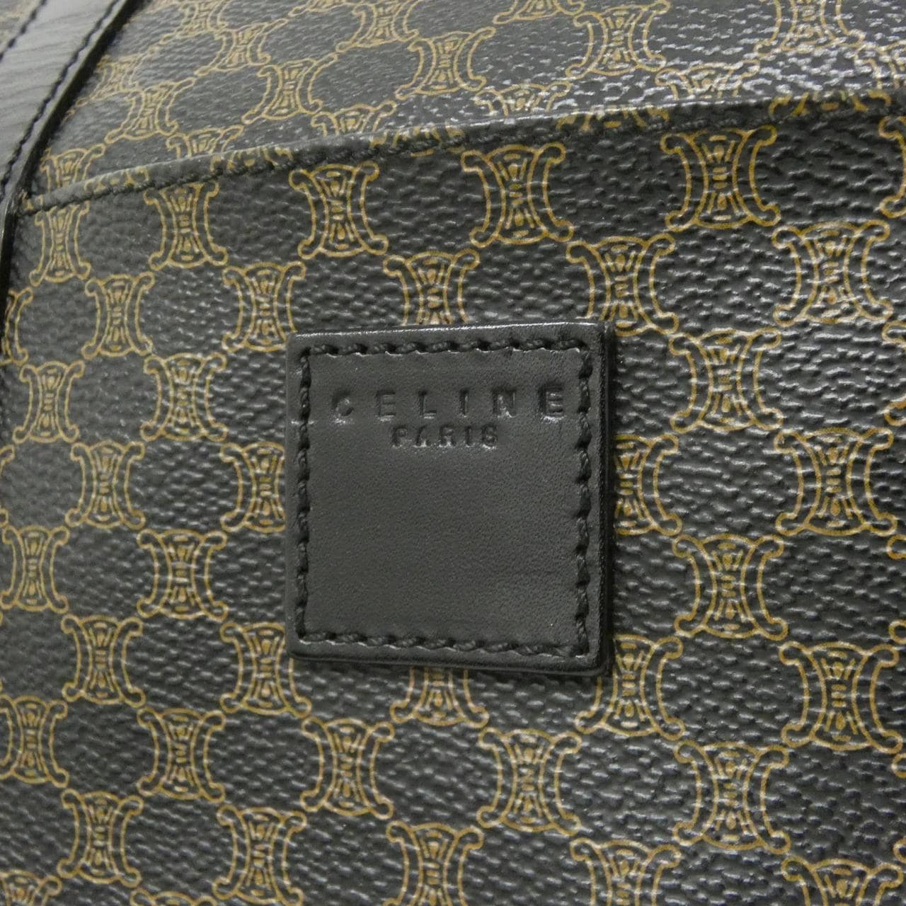 CELINE Boston Canvas Black Canvas Rank A - Thumbnail 4