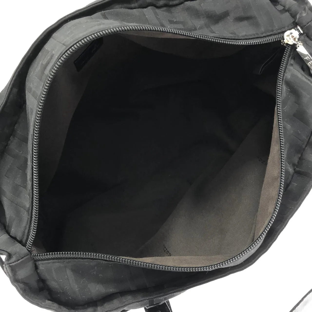 FENDI Sunshine Shopper 8BH143 RG5 Handbag Nylon Black Nylon Rank A - Thumbnail 5