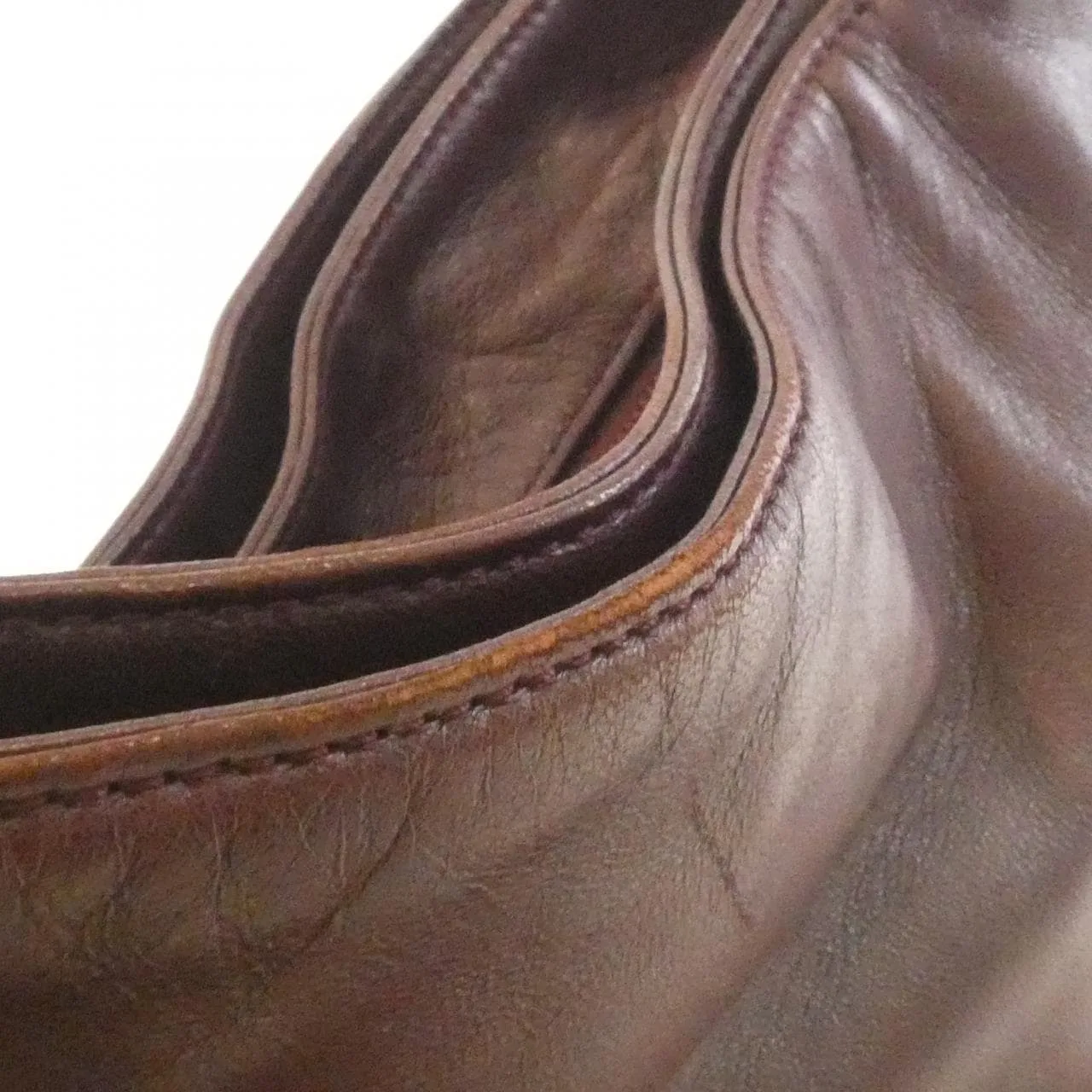 LOEWE 13 9082141 1300 肩背包 酒紅色 中古品B - 縮圖 4