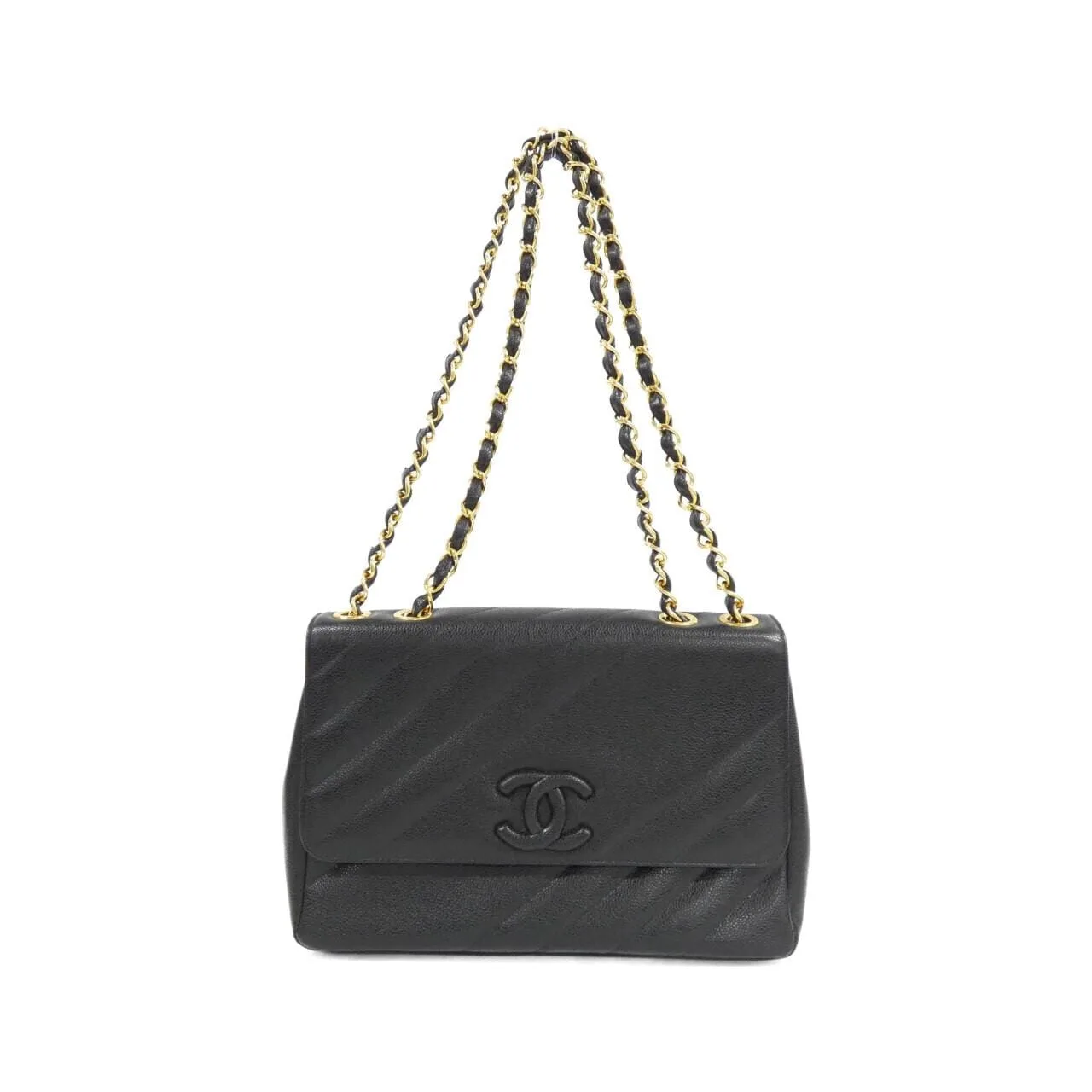 CHANEL Shoulder Grained Calfskin