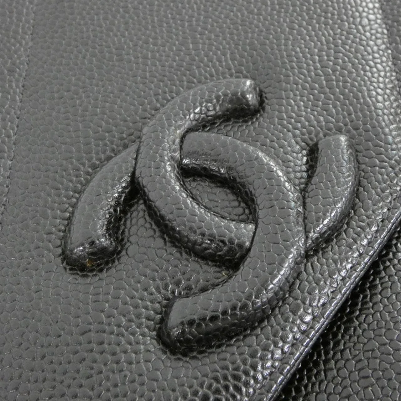 CHANEL Shoulder Grained Calfskin Black Grained Calfskin Rank A - Thumbnail 5