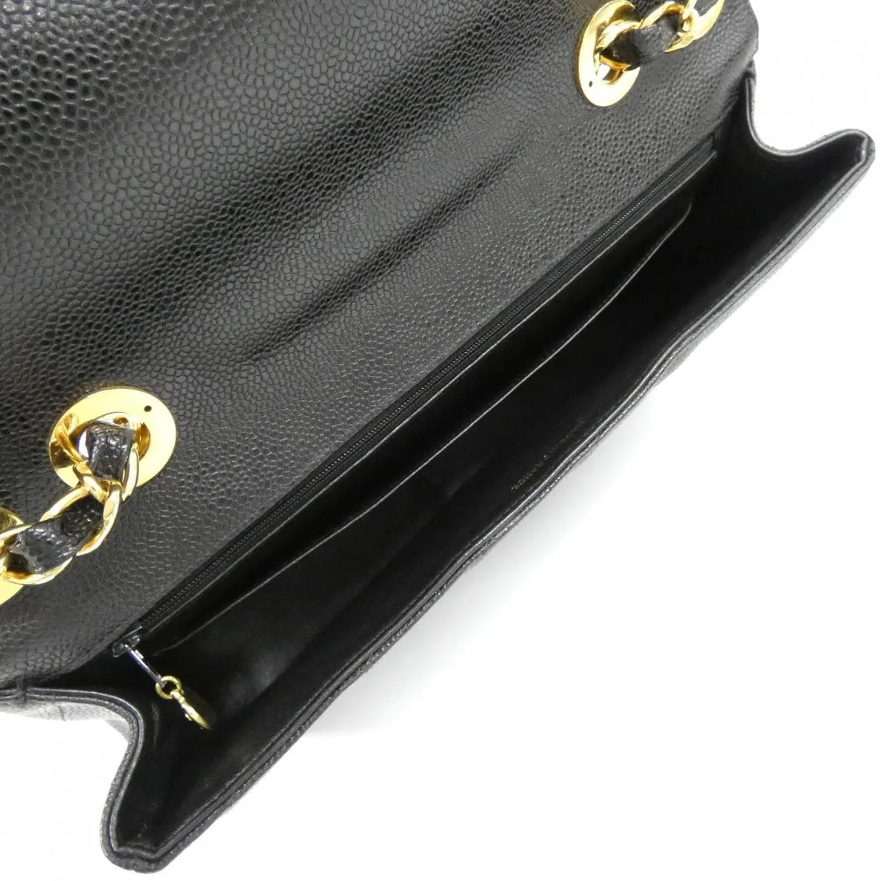 CHANEL Shoulder Grained Calfskin Black Grained Calfskin Rank A - Thumbnail 8