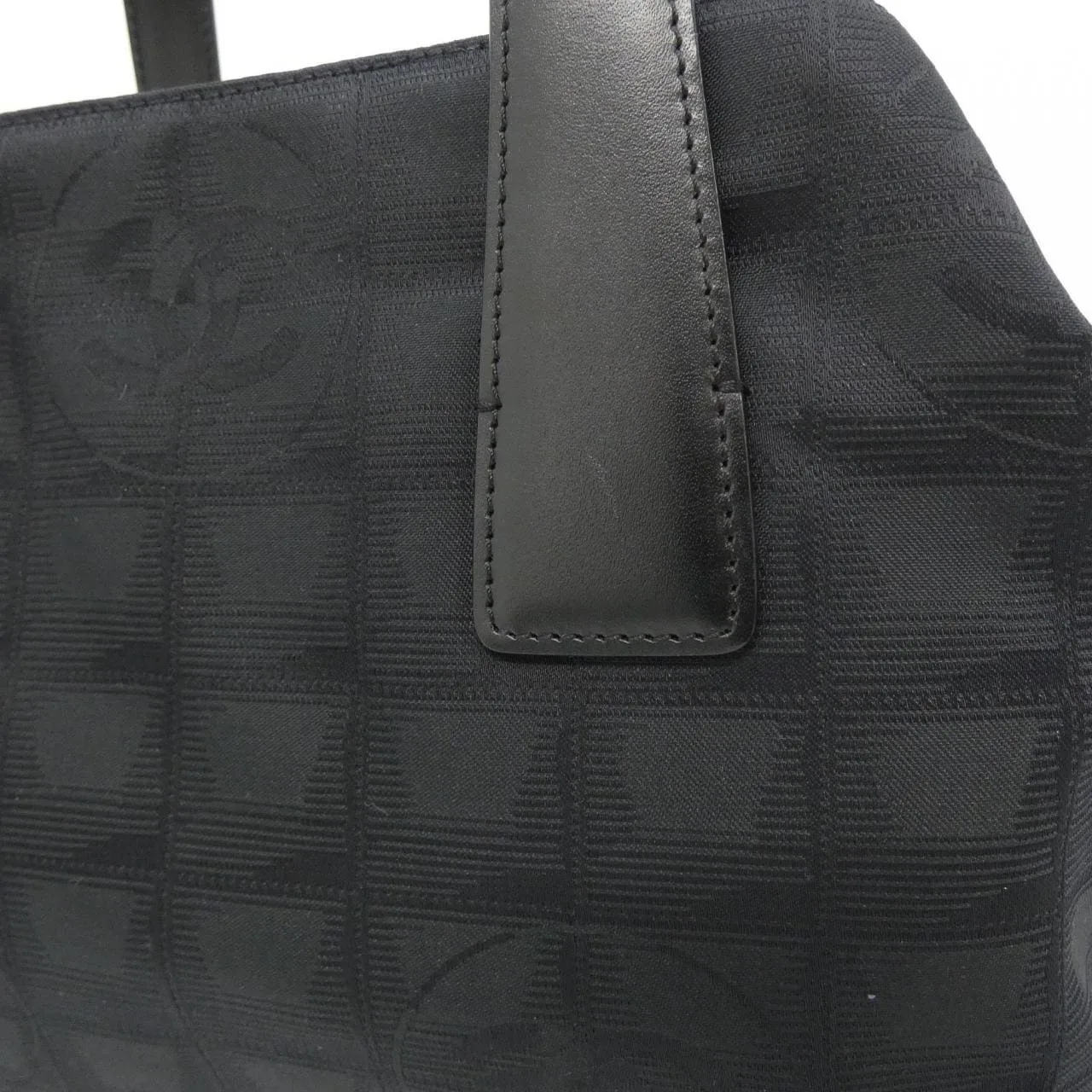 CHANEL 23808 Handbag Nylon Black Nylon Rank A - Thumbnail 4