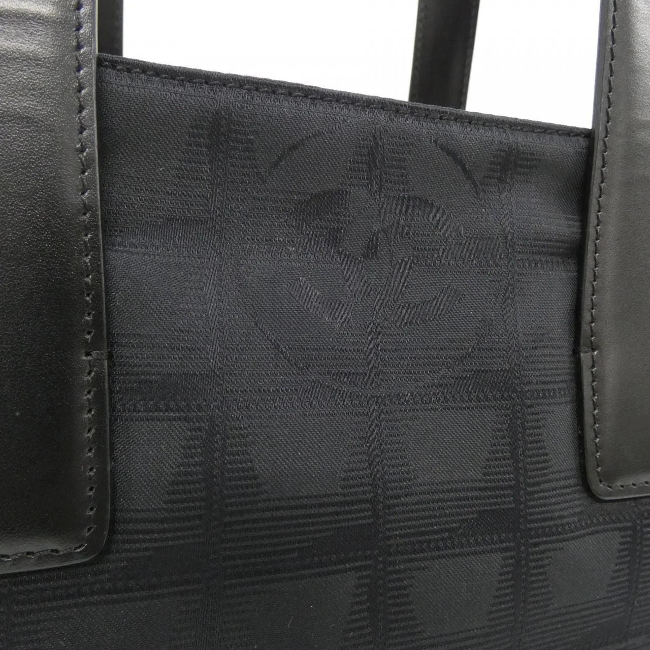 CHANEL 23808 Handbag Nylon Black Nylon Rank A - Thumbnail 5