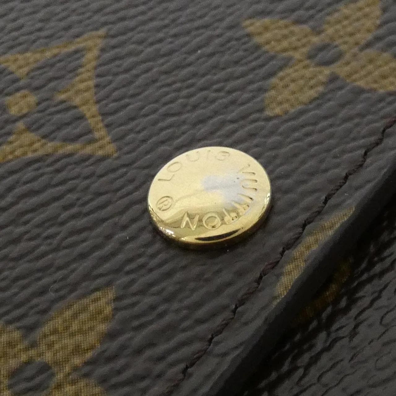 LOUIS VUITTON M60034 Wallet Monogram 紅色 Monogram 中古品A - 縮圖 5