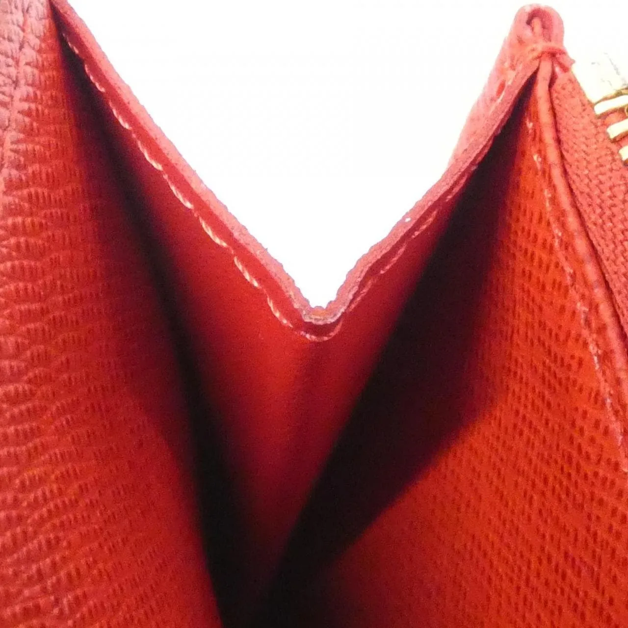 LOUIS VUITTON M60034 Wallet Monogram 紅色 Monogram 中古品A - 縮圖 10