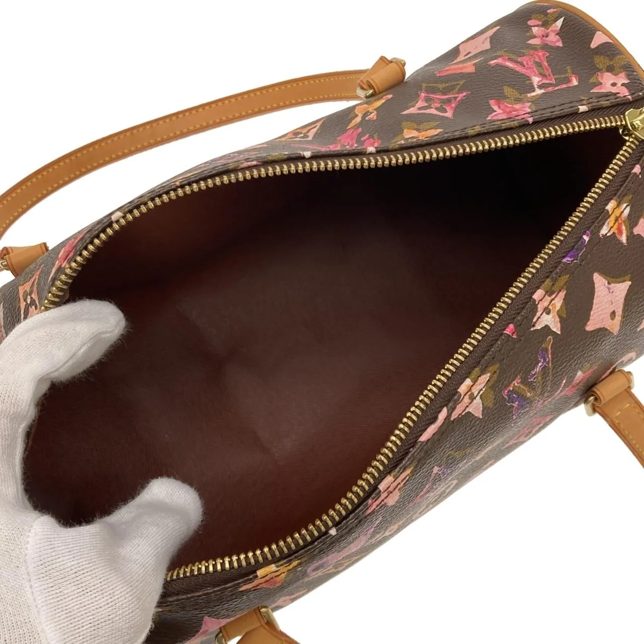 LOUIS VUITTON Papillon M95753 Handbag Monogram 黑色 Monogram 中古品A - 縮圖 5