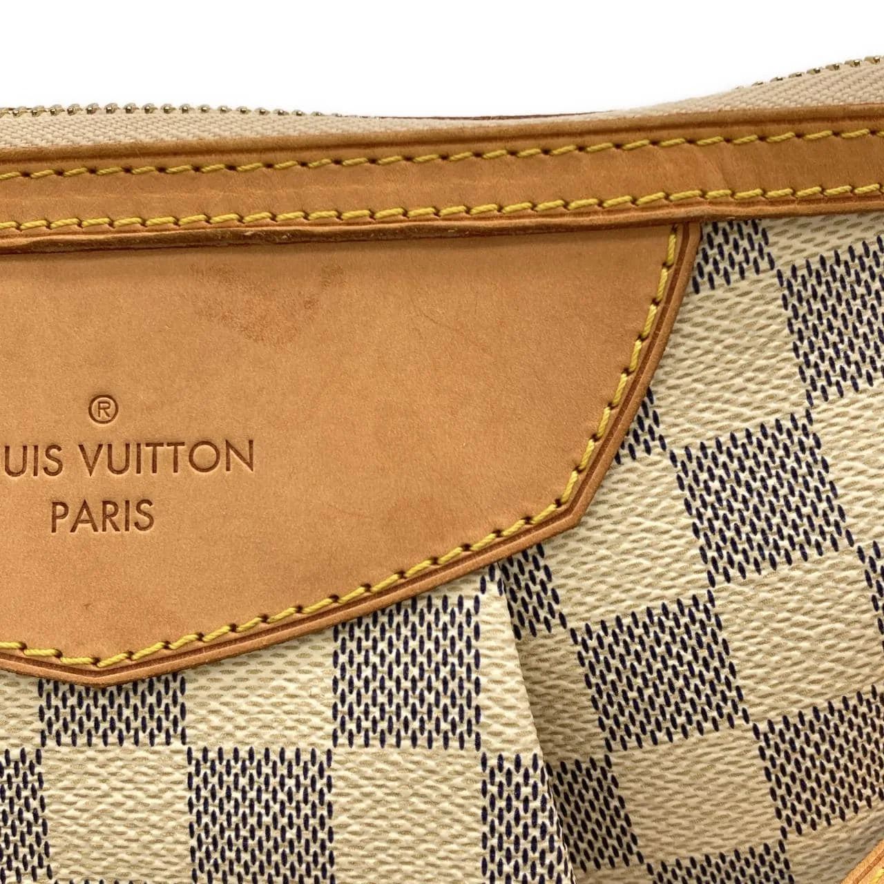 LOUIS VUITTON Siracusa N41113 Shoulder Damier 黑色 Damier 中古品A - 縮圖 4