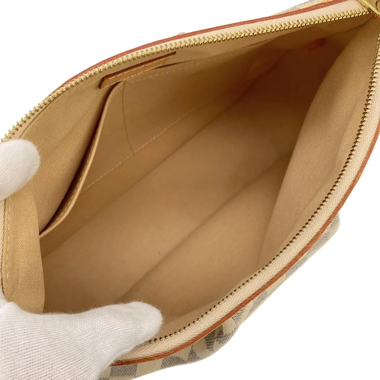 LOUIS VUITTON Siracusa N41113 Shoulder Damier 黑色 Damier 中古品A - 縮圖 6