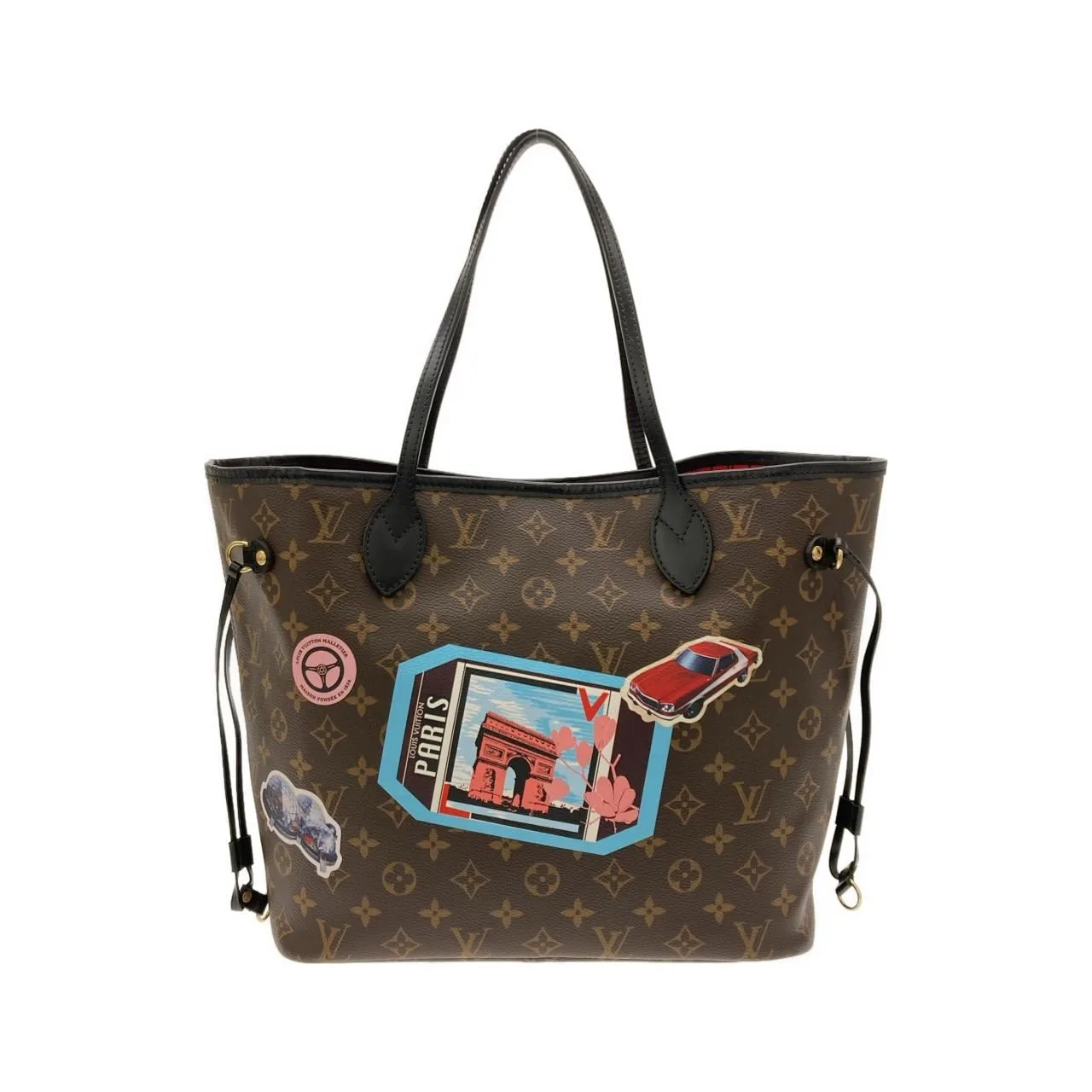 LOUIS VUITTON Neverfull M42844 Tote Monogram Black Monogram - Thumbnail 2