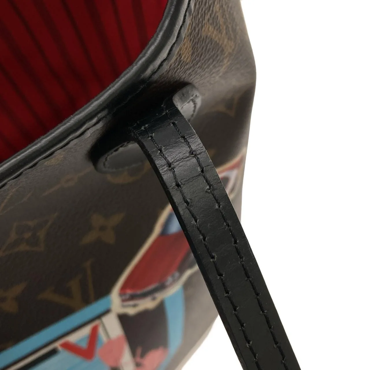 LOUIS VUITTON Neverfull M42844 Tote Monogram Black Monogram - Thumbnail 6