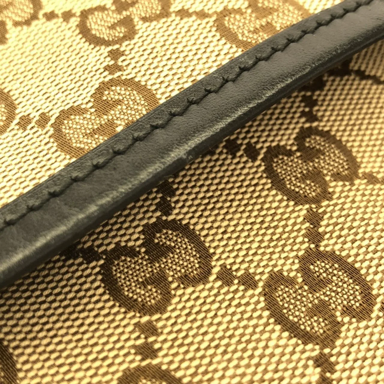 GUCCI 388926 KY9PZ Shoulder Canvas Black Canvas - Thumbnail 4