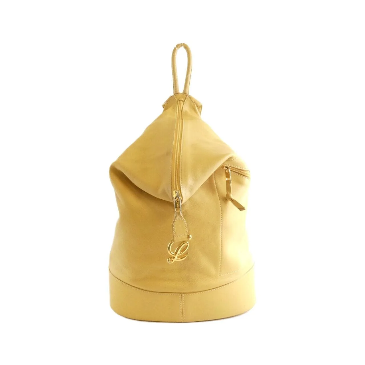LOEWE Backpack Leather Yellow
