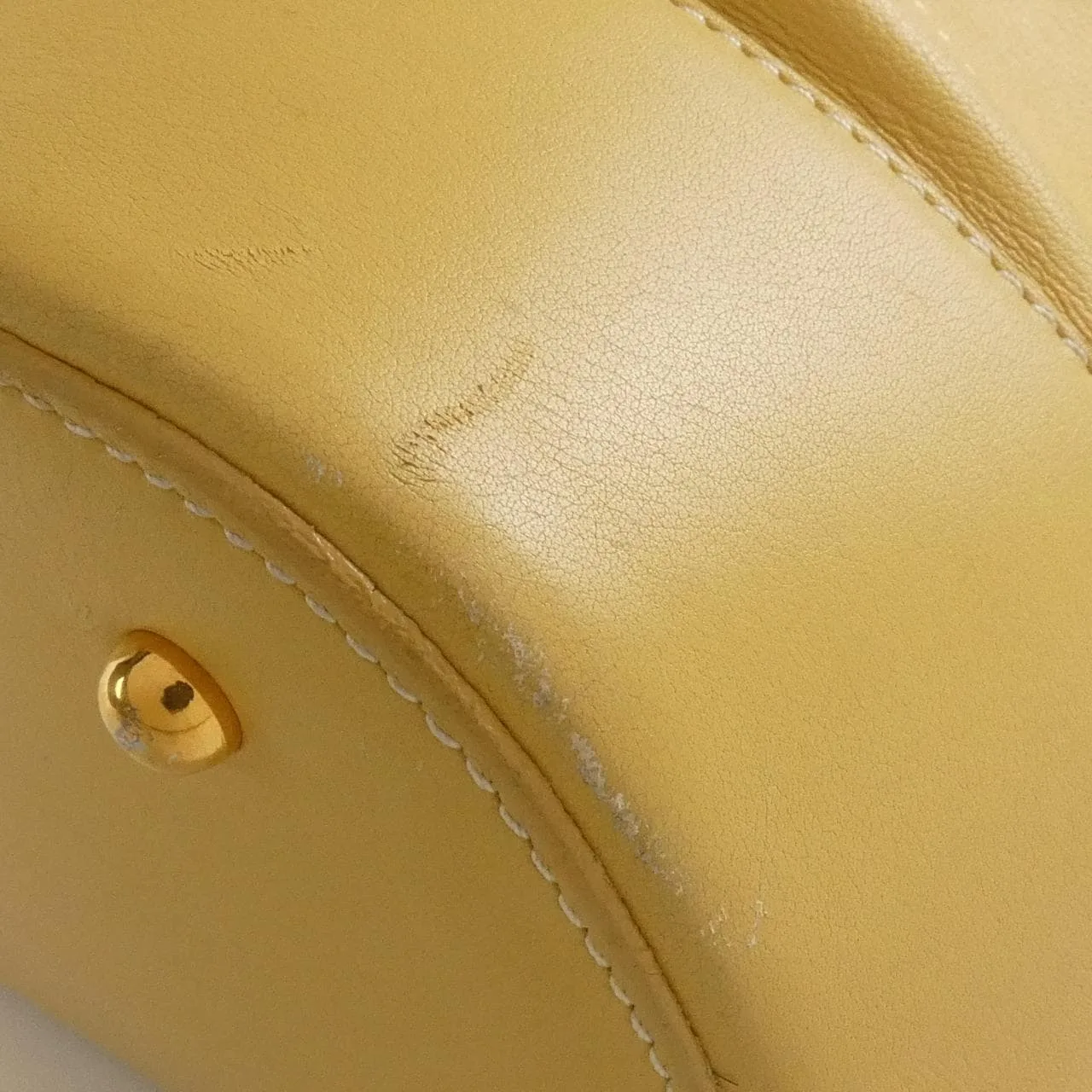 LOEWE Backpack Leather 黃色 皮革 中古品B - 縮圖 3