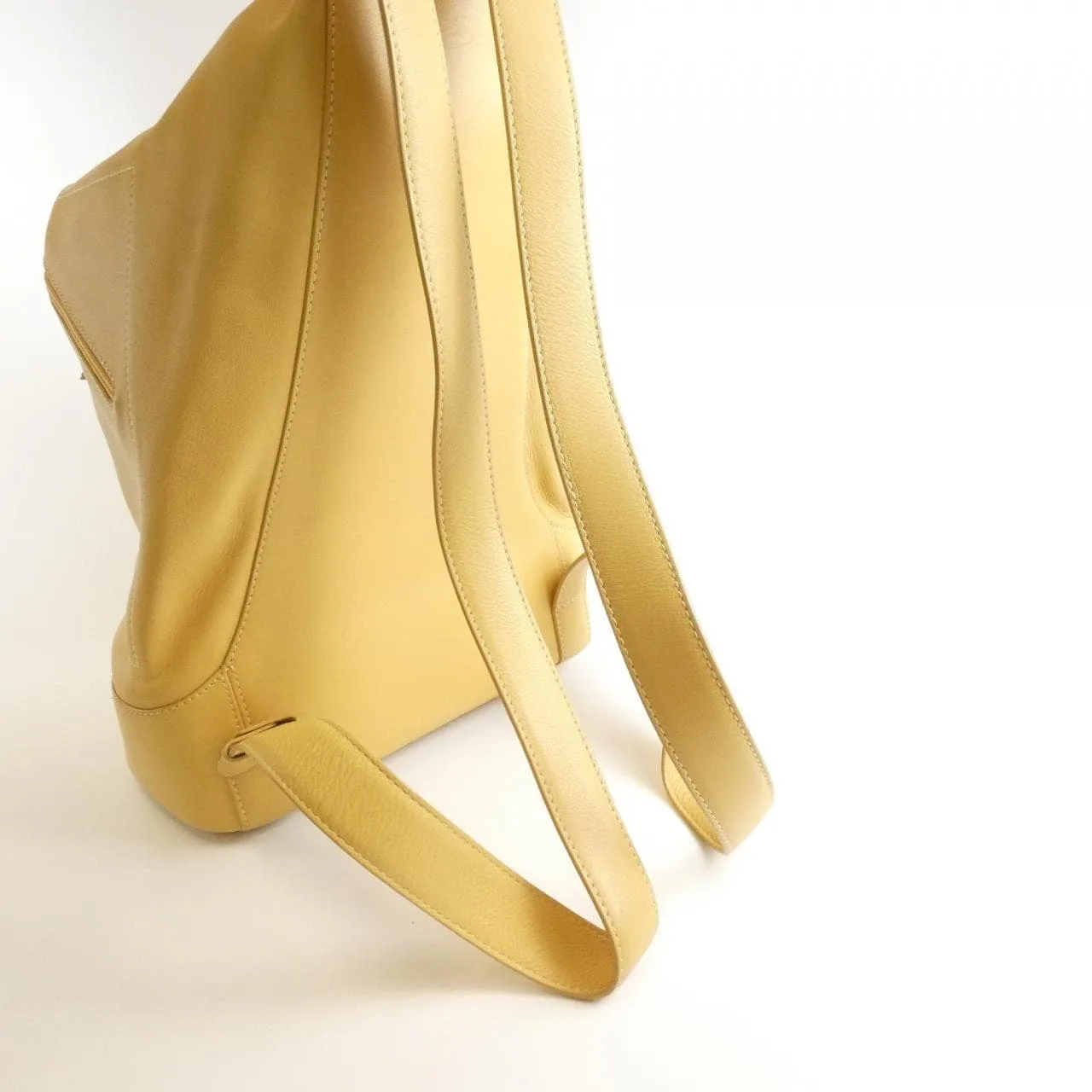 LOEWE Backpack Leather 黃色 皮革 中古品B - 縮圖 7