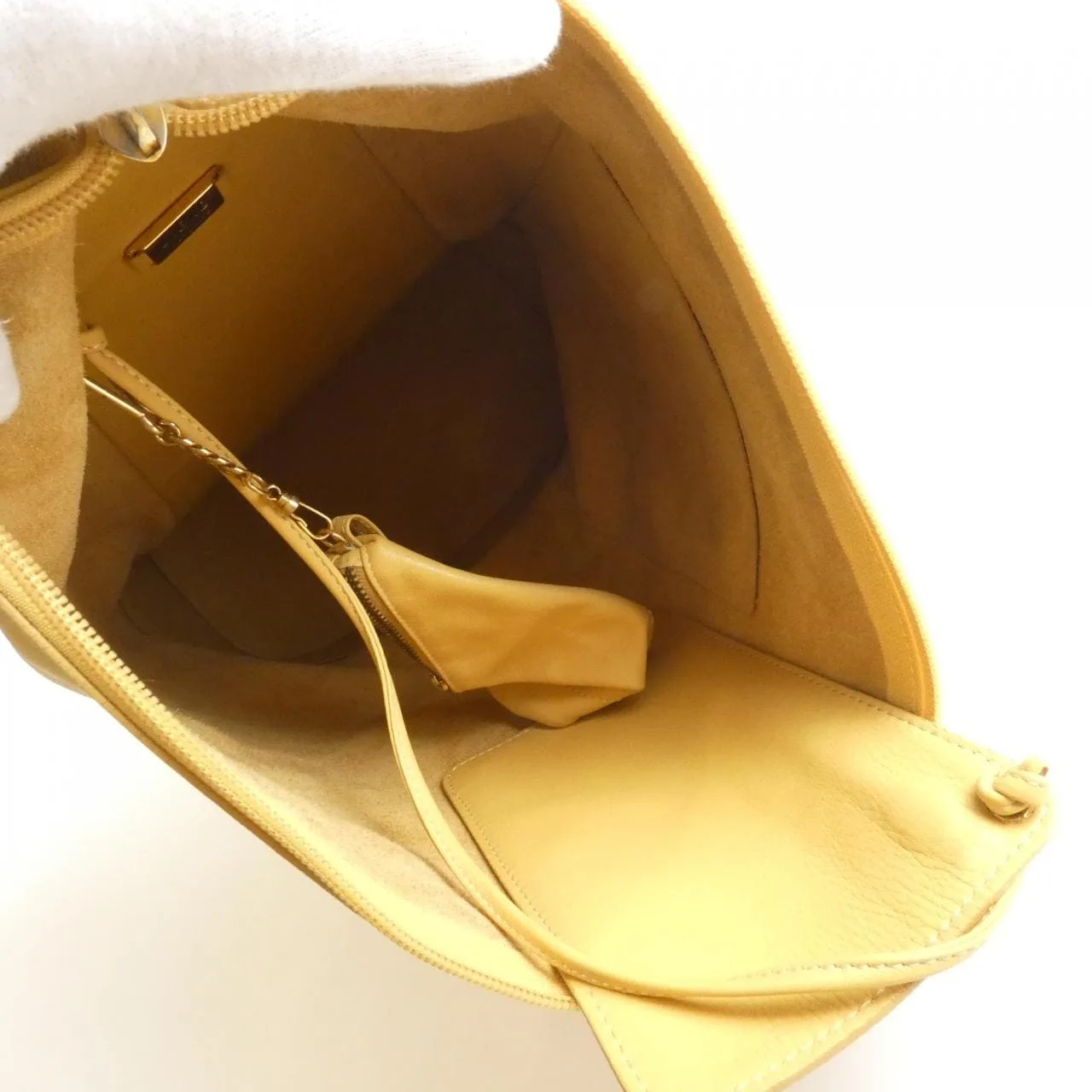 LOEWE Backpack Leather 黃色 皮革 中古品B - 縮圖 8