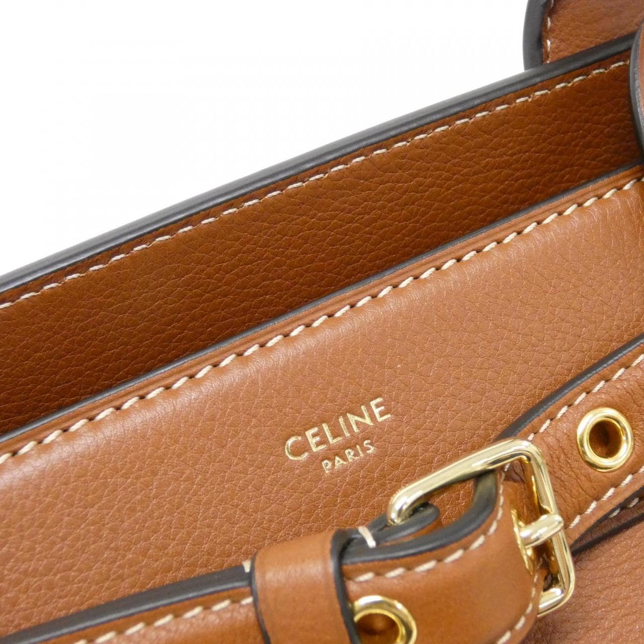 CELINE Triomphe 199873EZJ Handbag 黑色 中古品A - 縮圖 4