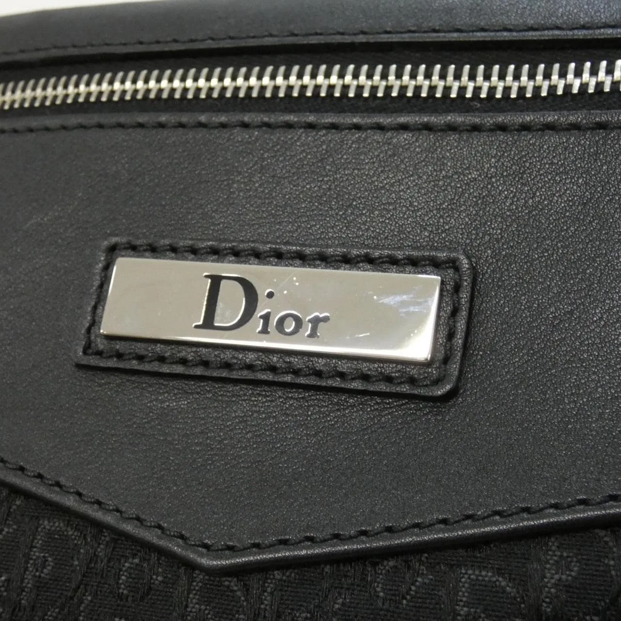 DIOR Shoulder Canvas 黑色 帆布 中古品A - 縮圖 6