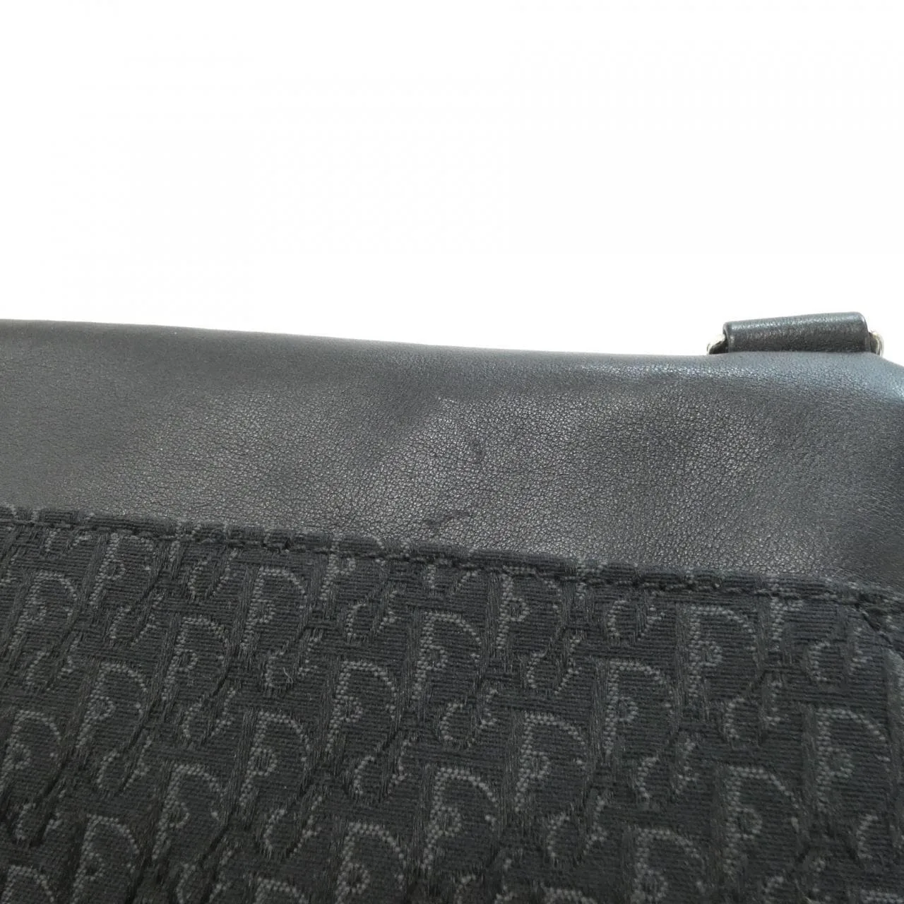 DIOR Shoulder Canvas 黑色 帆布 中古品A - 縮圖 7