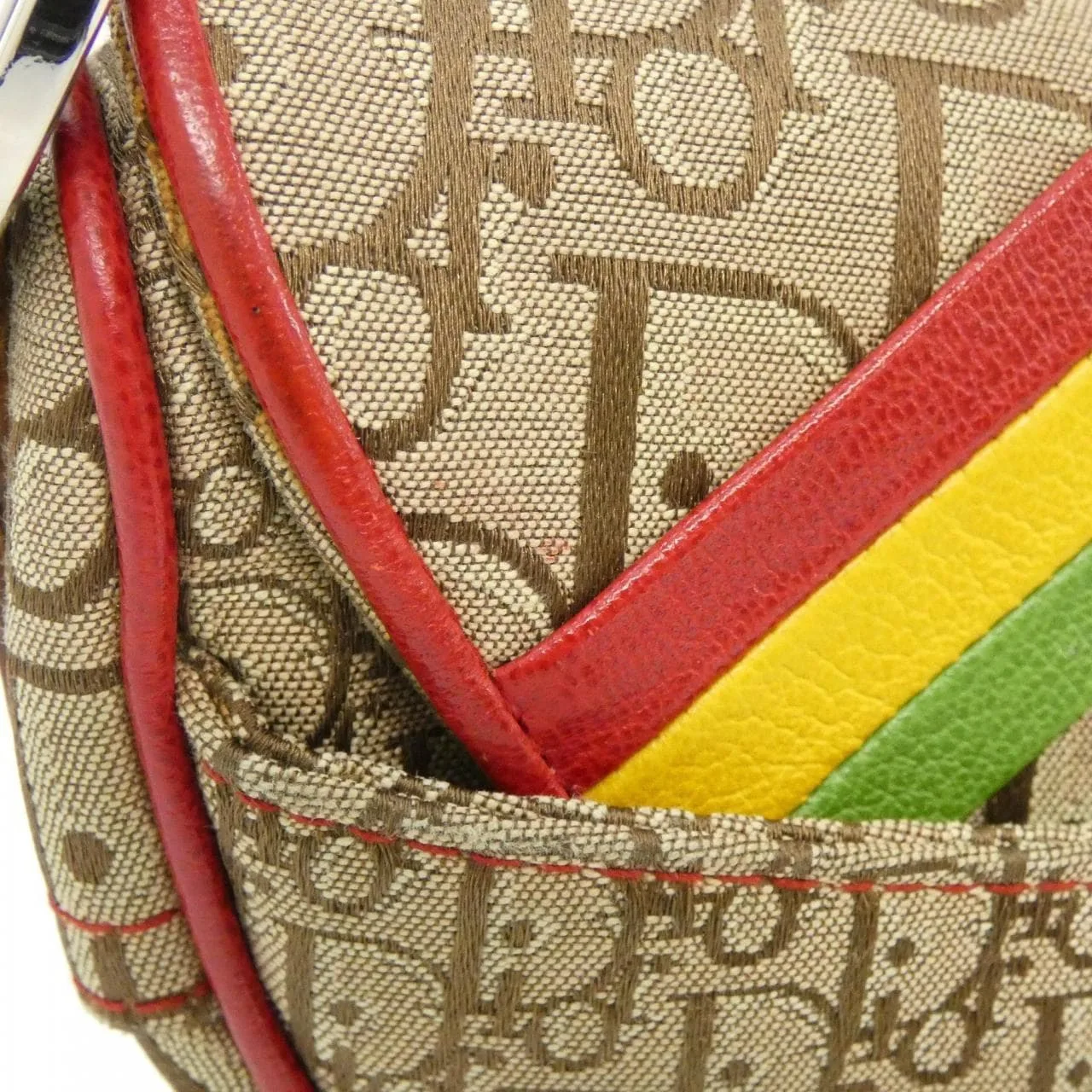 DIOR Shoulder Canvas 米色 帆布 中古品A - 縮圖 5