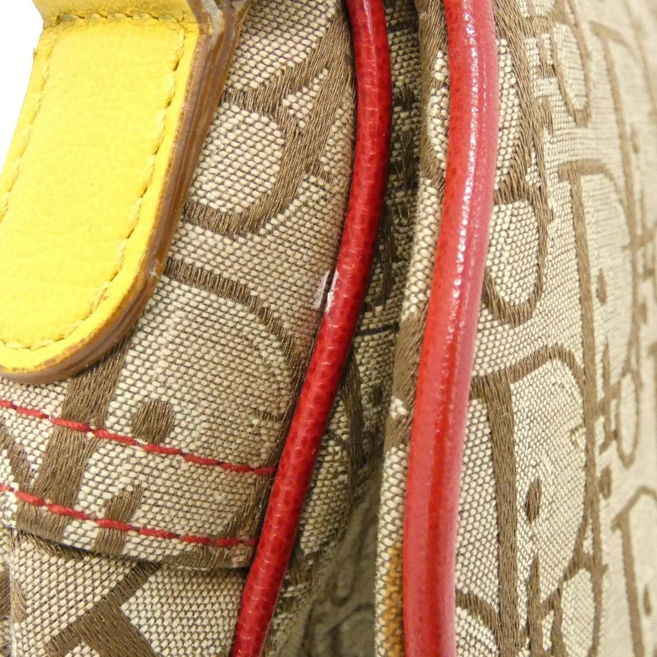 DIOR Shoulder Canvas 米色 帆布 中古品A - 縮圖 6