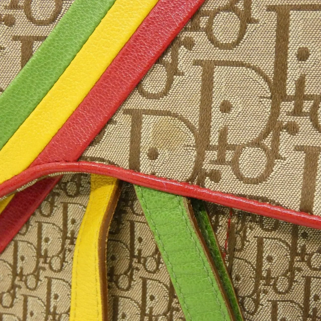 DIOR Shoulder Canvas 米色 帆布 中古品A - 縮圖 7