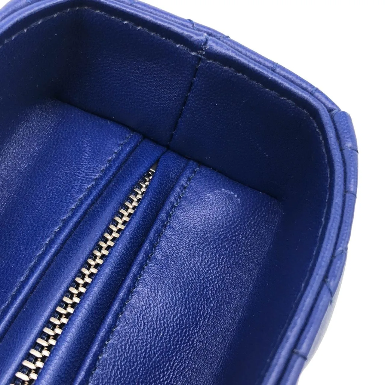 DIOR Lady Dior CAL44561 Handbag Lambskin Silver Lambskin - Thumbnail 5