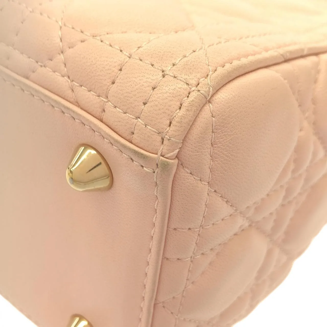 DIOR Lady Dior CAL44560 Handbag Lambskin Pink Lambskin - Thumbnail 3