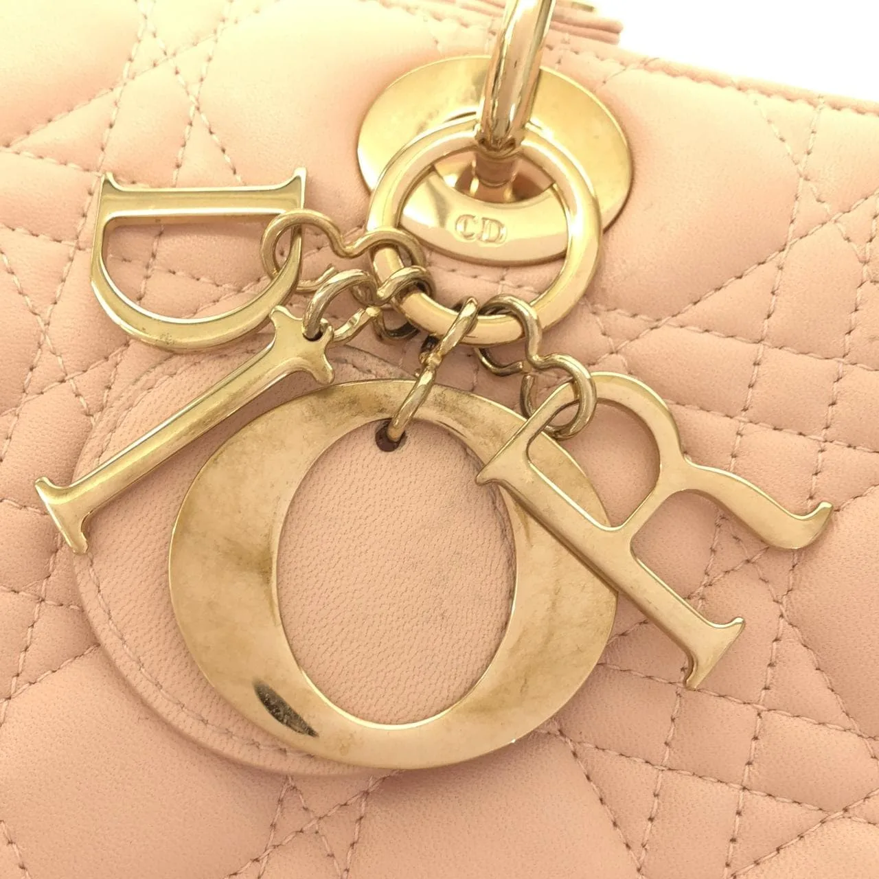 DIOR Lady Dior CAL44560 Handbag Lambskin Pink Lambskin - Thumbnail 7