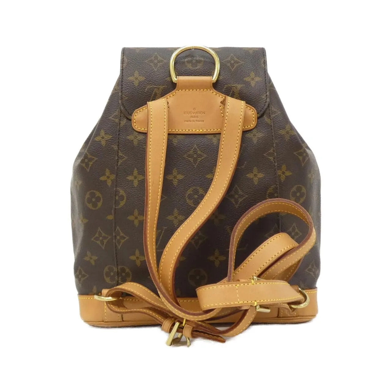 LOUIS VUITTON Montsouris M51136 Backpack Monogram 黑色 Monogram 中古品A - 縮圖 2