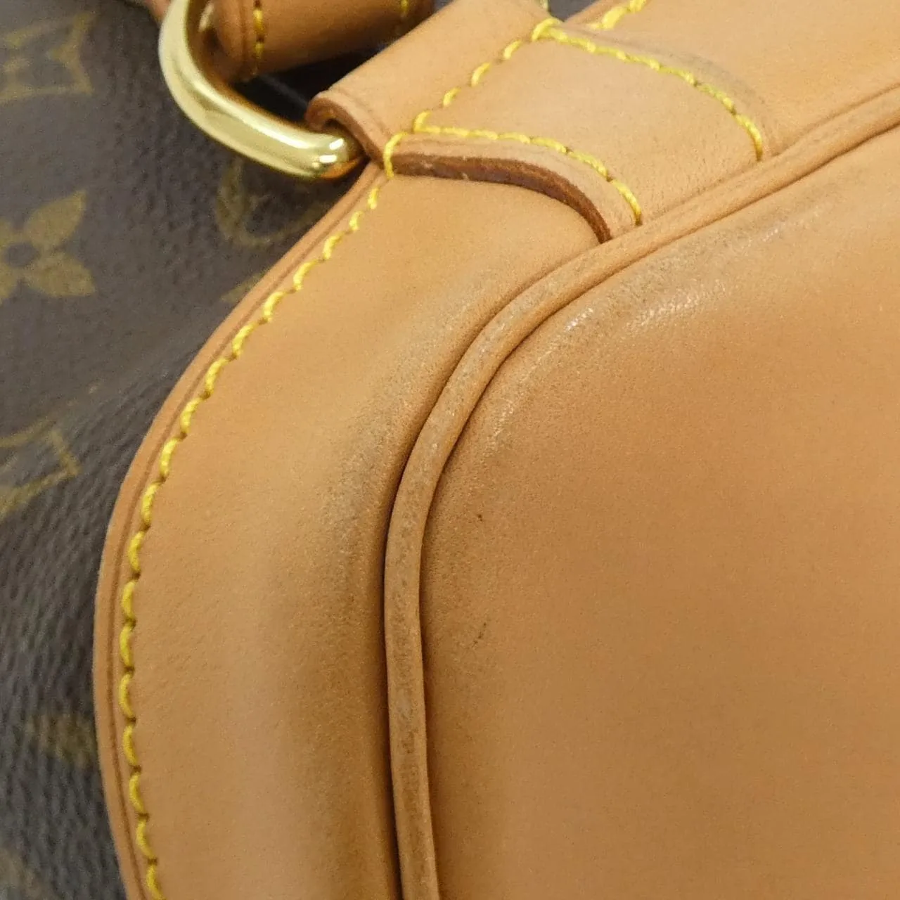 LOUIS VUITTON Montsouris M51136 Backpack Monogram 黑色 Monogram 中古品A - 縮圖 3