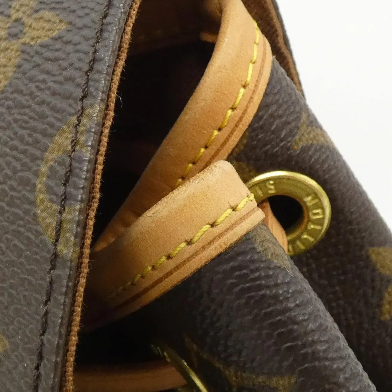 LOUIS VUITTON Montsouris M51136 Backpack Monogram 黑色 Monogram 中古品A - 縮圖 6
