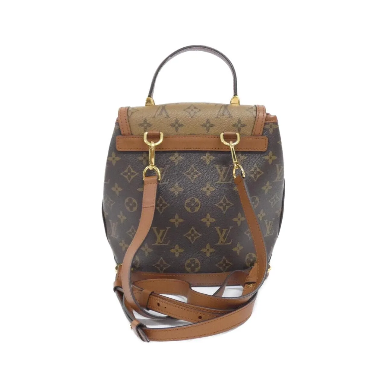 LOUIS VUITTON Dauphine M45142 Backpack Monogram 黑色 Monogram 中古品A - 縮圖 2