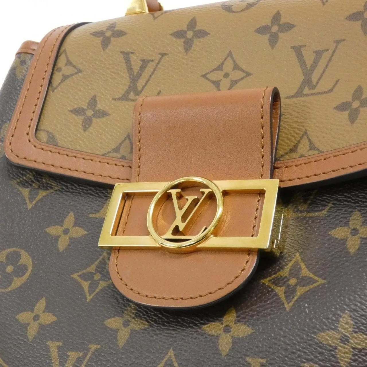 LOUIS VUITTON Dauphine M45142 Backpack Monogram 黑色 Monogram 中古品A - 縮圖 5