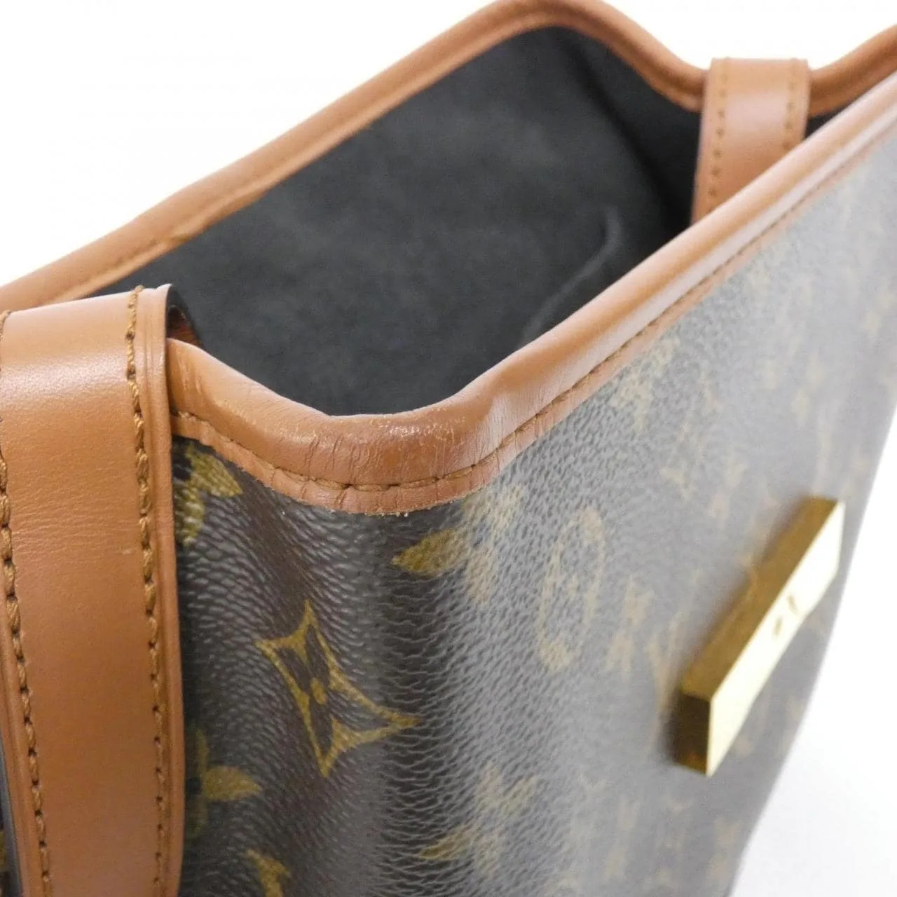 LOUIS VUITTON Dauphine M45142 Backpack Monogram 黑色 Monogram 中古品A - 縮圖 6