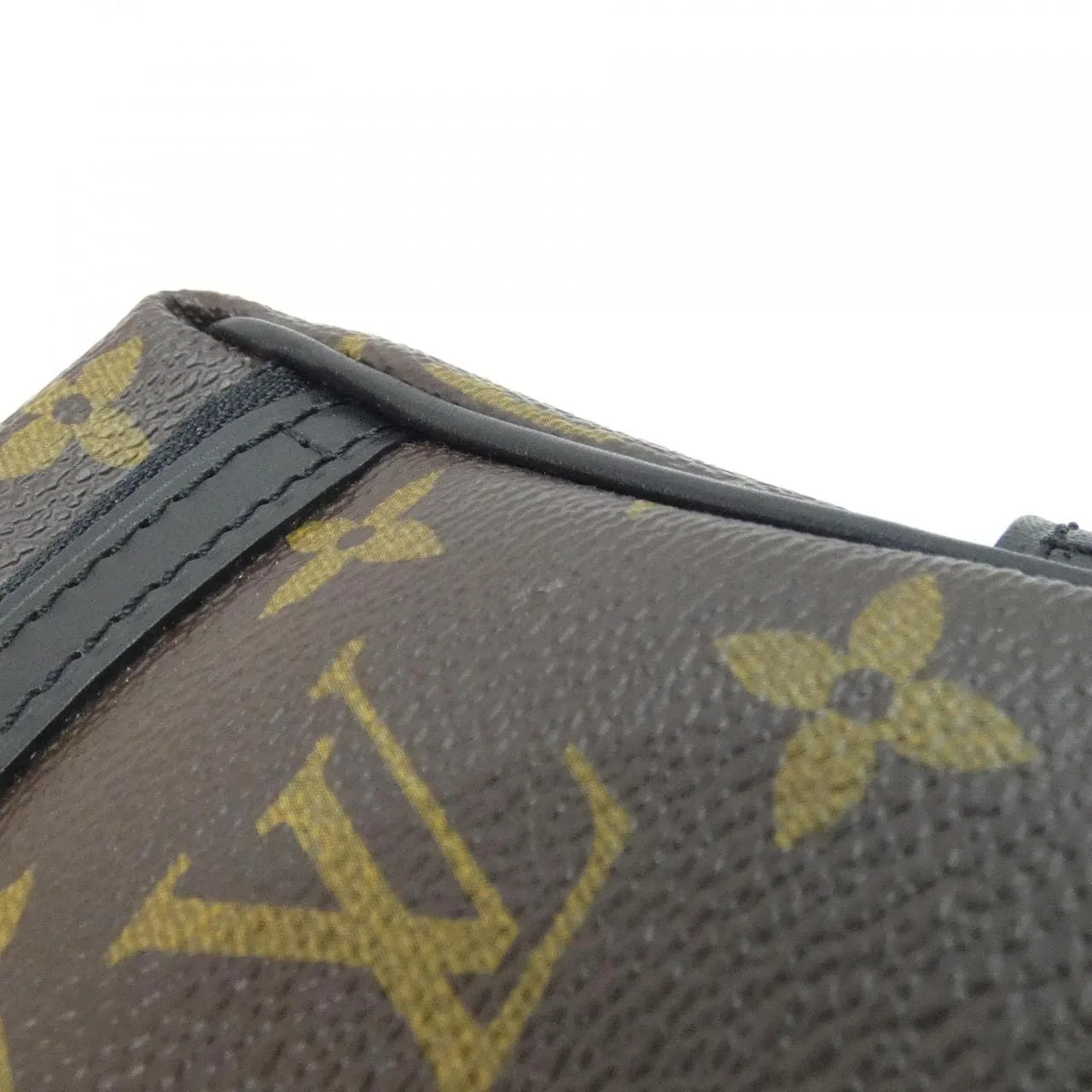 LOUIS VUITTON M40378 Pouch Monogram 黑色 Monogram 中古品A - 縮圖 4