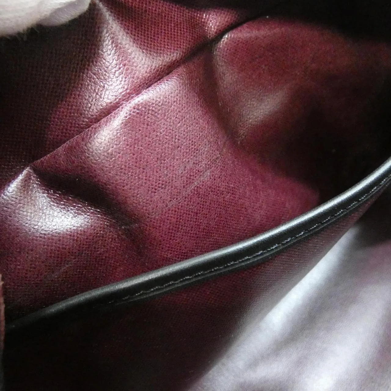 LOUIS VUITTON M40378 Pouch Monogram 黑色 Monogram 中古品A - 縮圖 7