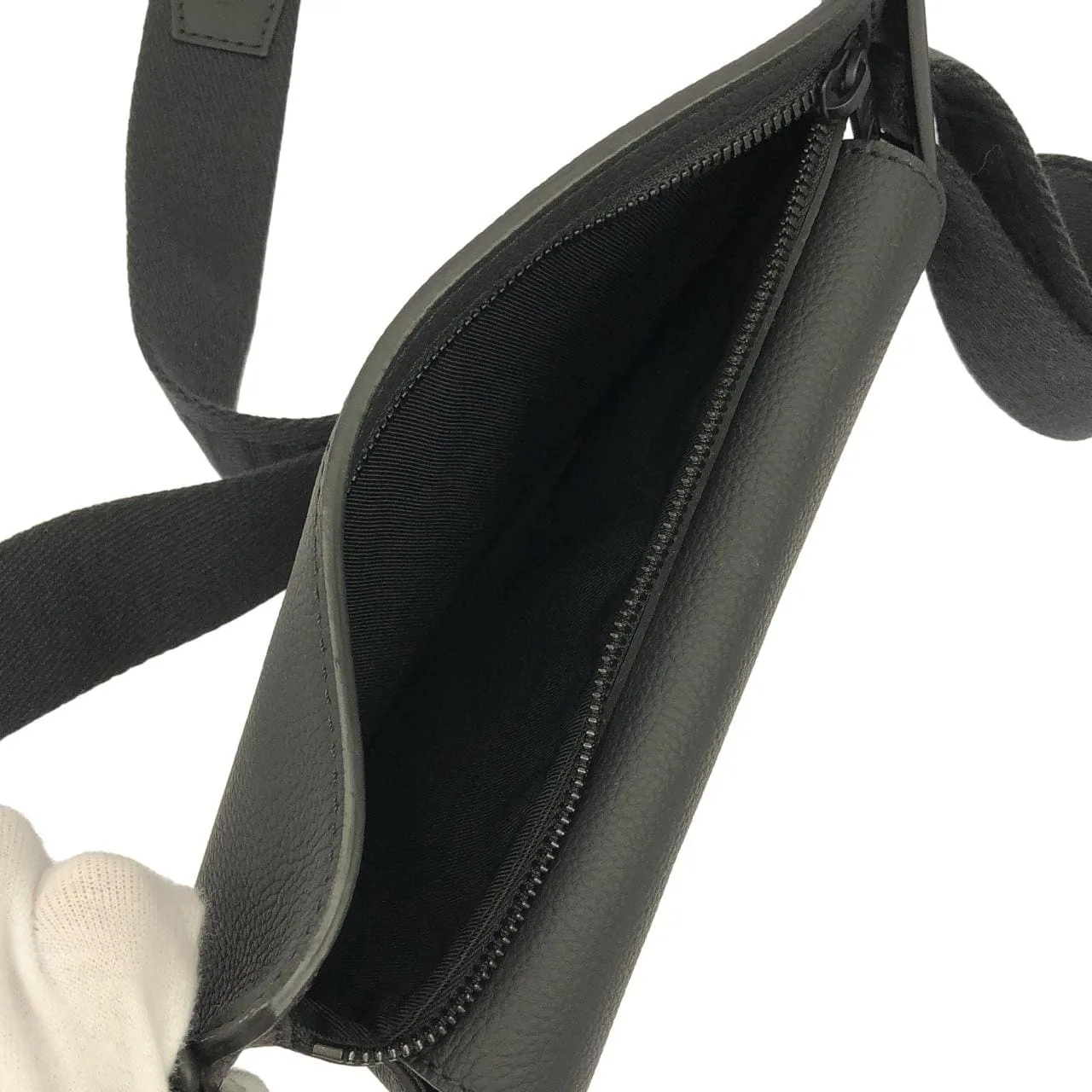 LOUIS VUITTON M57081 Shoulder Lambskin 黑色 羊皮 中古品A - 縮圖 7