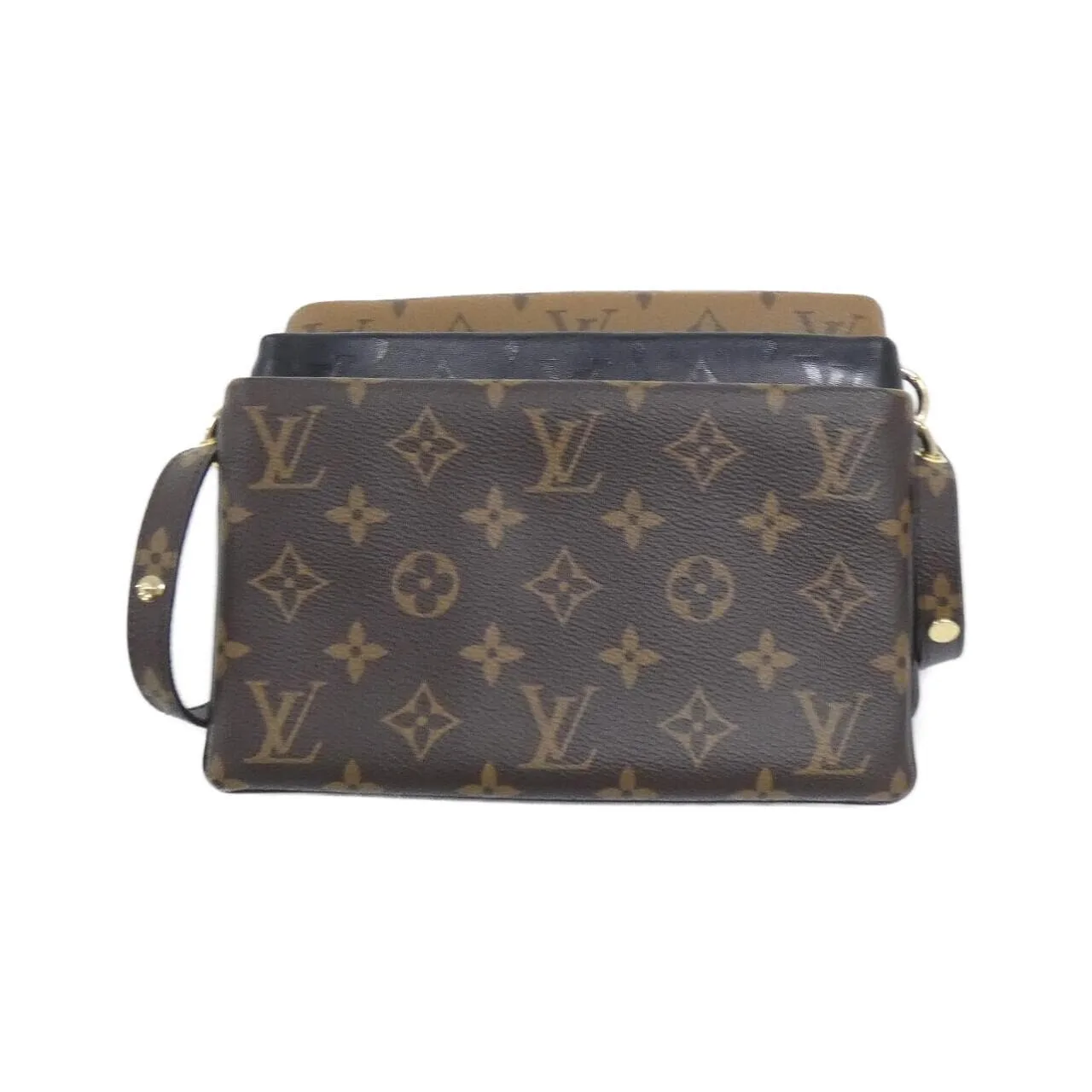 LOUIS VUITTON Pochette M45412 Shoulder Monogram Black