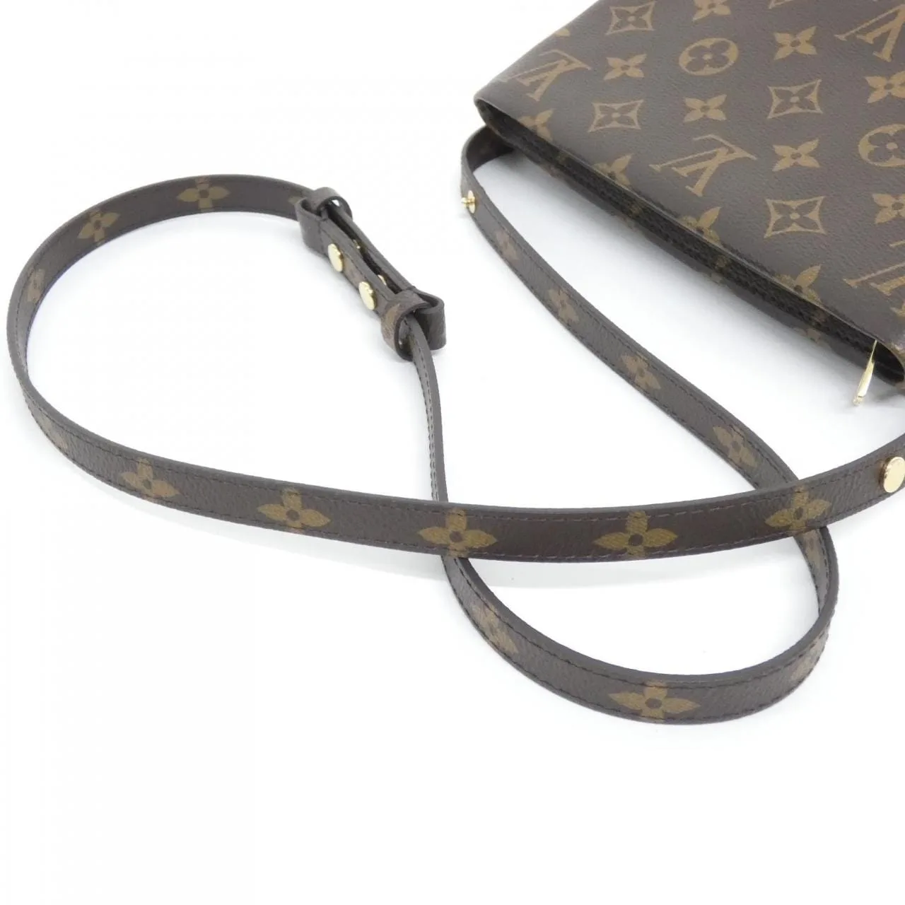 LOUIS VUITTON Pochette M45412 Shoulder Monogram 黑色 Monogram 中古品A - 縮圖 4