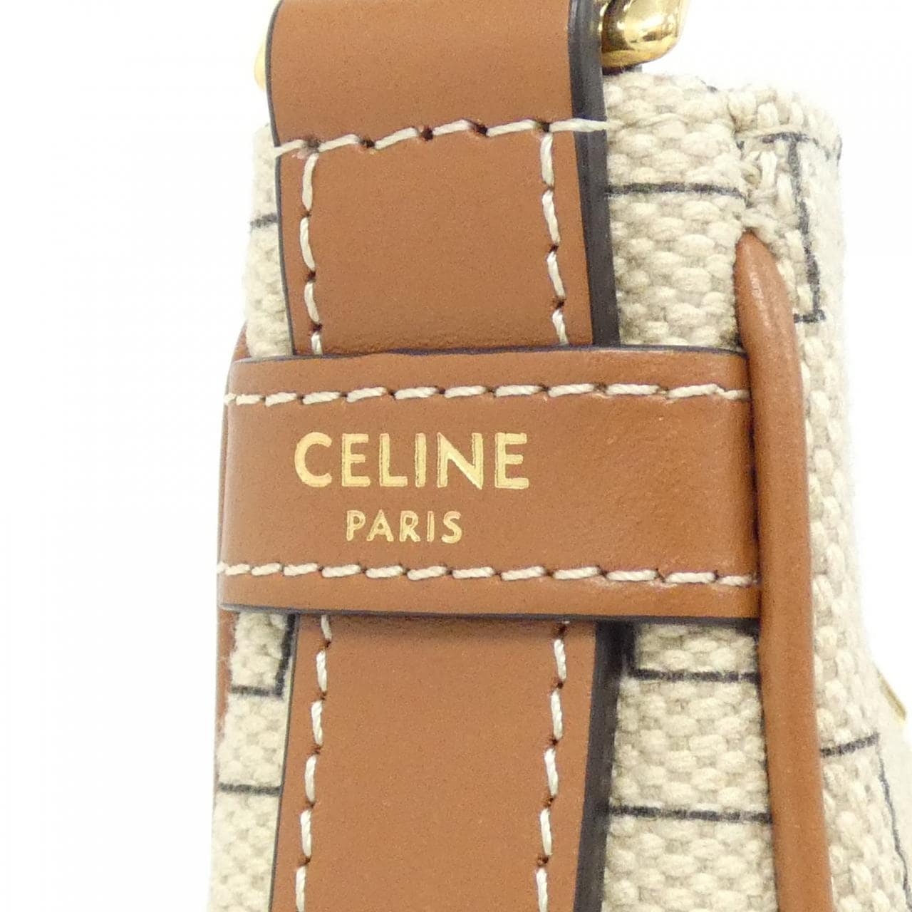 CELINE 196922ERK Shoulder Bag Canvas Black Canvas - Thumbnail 3