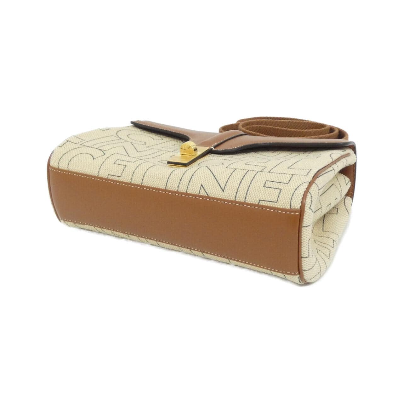 CELINE 196852ERG Shoulder Bag Canvas Black Canvas - Thumbnail 3