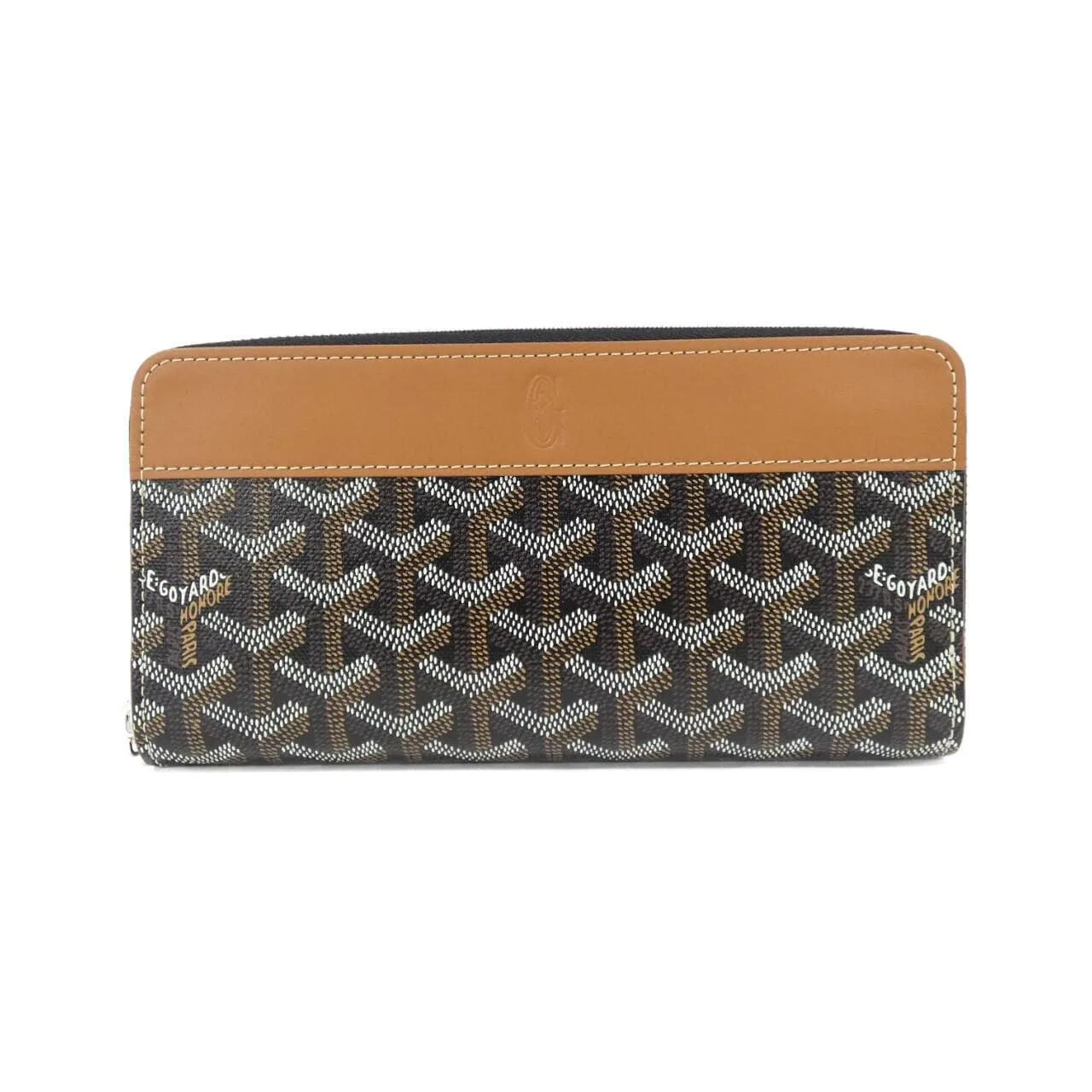 GOYARD APM ZIP GM Wallet Canvas Black